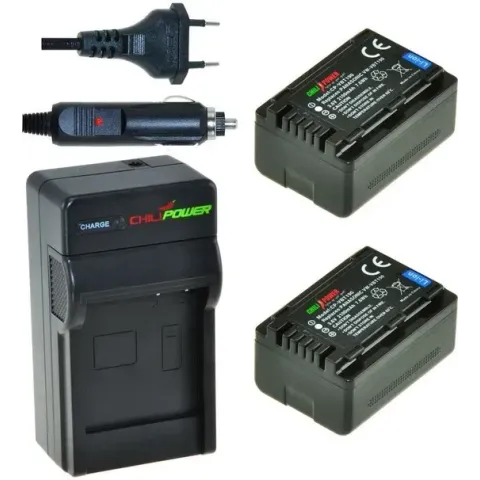 ChiliPower VW-VBT190 Panasonic Kit - Camera Batterij Set