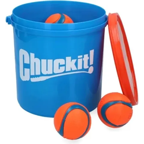 Chuckit Bucket met ultra ball Medium 8 st.