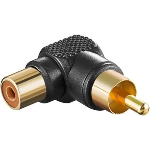 Cinch Gehoekte Adapter Black