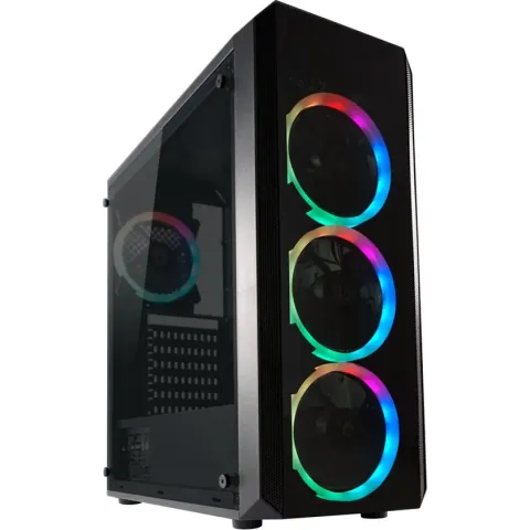 Circular RGB Gaming PC - Intel Core i5-10400F | GeForce GTX 1650 | 16 GB DDR4 | 500 GB SSD - NVMe | Windows 11 Pro
