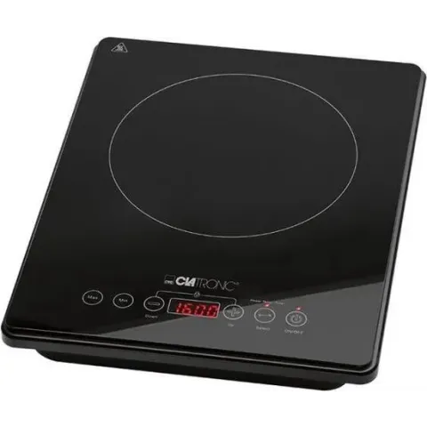 Clatronic EKI 3569 kookplaat Zwart Tafelblad Zone van inductiekookplaat