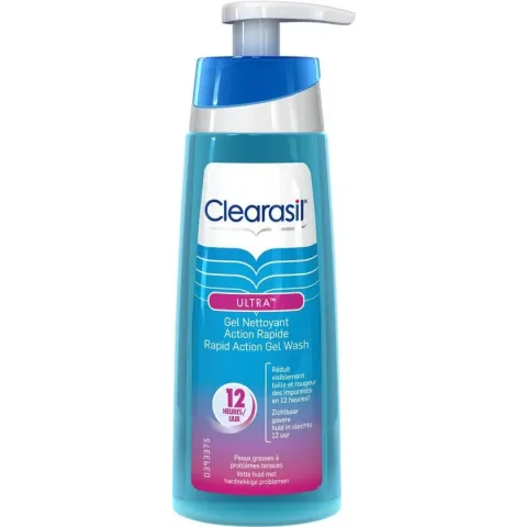 Clearasil Ultra Rapid Action Scrub Wash - Reinigingsgel - 1 x 200 ml - Grootverpakking
