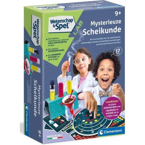 Clementoni Wetenschap & Spel - Mysterieuze Scheikunde, Leerspel, 8+ jaar - 56012