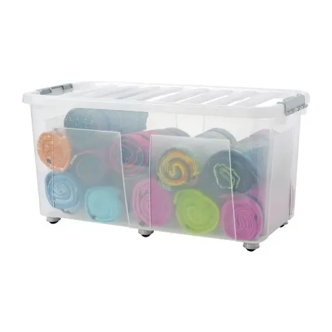 Clipbox met wieltjes - 100 liter - 80x40x40 cm