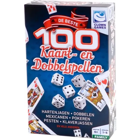 CLOWN 100 KAART&DOBBEL SPELLEN