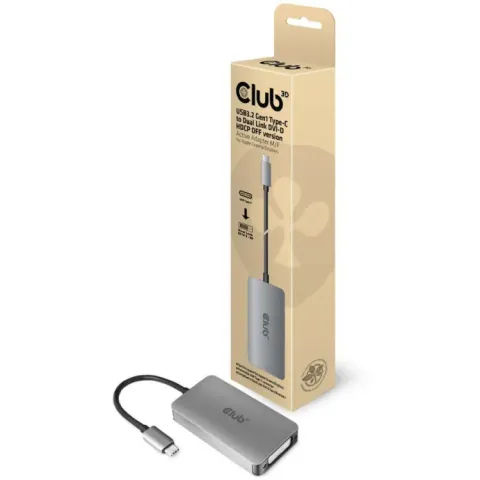 Club 3D USB 3.2 Gen1 type-C naar DVI-D HDCP off version