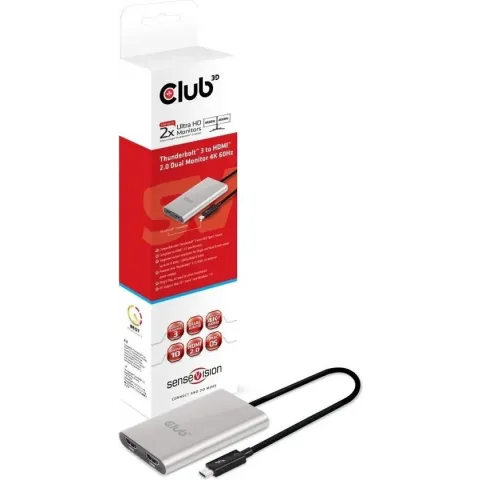 Club Thunderbolt 3 to Dual HDMI 2.0 Adap