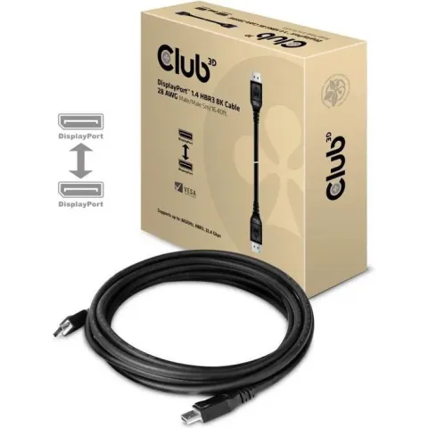 CLUB3D DisplayPort 1.4 HBR3 8K Kabel M/M 5 meter