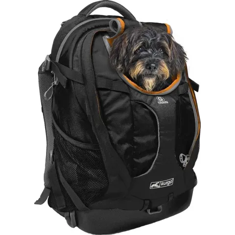 Comfortabele Hondenrugzak voor kleine honden met diverse opbergvakken voor honden tot 11kg - Kurgo G-train K9 - Rood 33x53x25cm - Kurgo - G-Train K9 Pack - Black