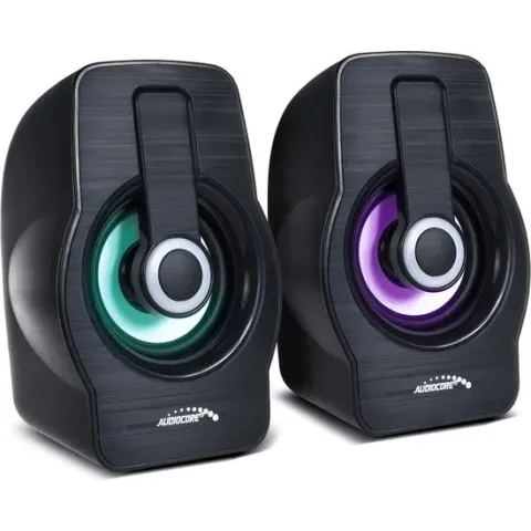 Computer luidsprekers 6W USB 2.0 Black Audiocore AC855 B speakers
