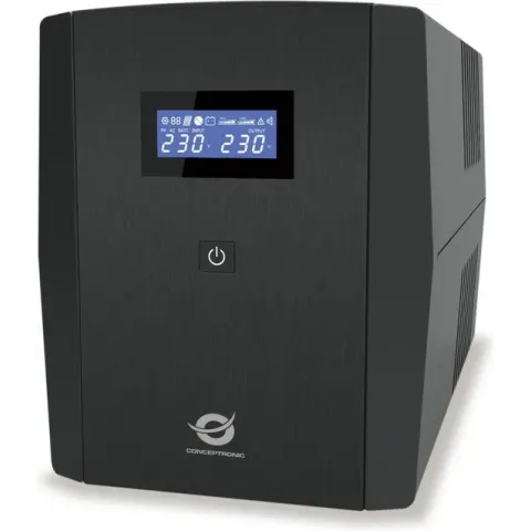 Conceptronic ZEUS03EMP Noodstroomvoeding - 1200VA - 720W - 3x IEC - 2x Schuko-aansluiting