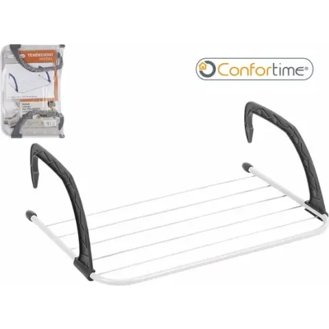Confortime® - Waslijn - Metalen droogrek - 52x34,5x16cm - 3 meter drooglengte - Drooglijn