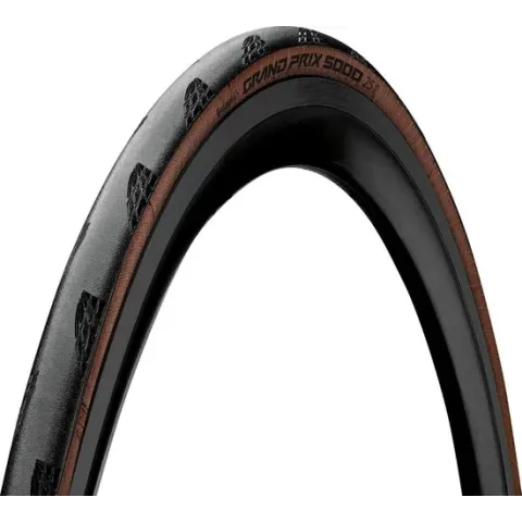 Continental Grand Prix 5000 Racefiets Band - Maat: 25mm, Kleur: Bruin