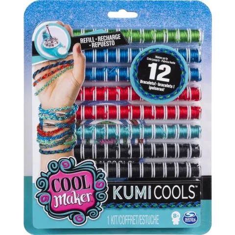 Cool Maker Kumi Kreator Navulverpakkingen met 5 Kleuren + Extra Sjablonen Assorti