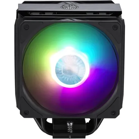 Cooler Master MasterAir MA612 Stealth ARGB - Koeler - voor processor Socket LGA2066, LGA2011-v3, LGA2011, LGA1200, LGA1366, LGA1156, LGA1155, LGA1151, LGA1150, AM4, AM3+, AM3, AM2+, AM2, FM2+, FM2, FM1 - 2x 120 mm - Zwart