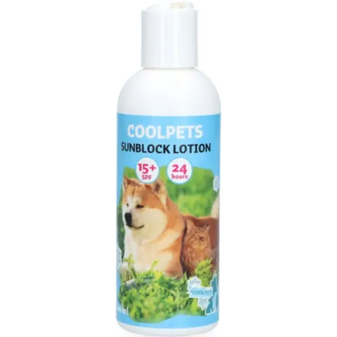 CoolPets Sunblock lotion - zonnebrand voor dieren - dieren huidverzorging - 24 uur bescherming - SPF 15+ - geschikt voor dieren