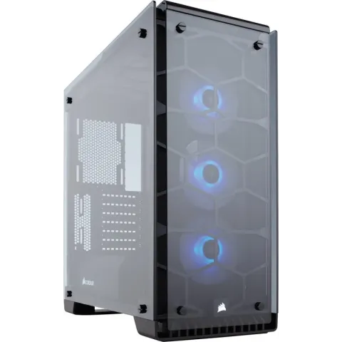 Corsair Crystal 570X Midi-Toren Zwart, Transparant computerbehuizing