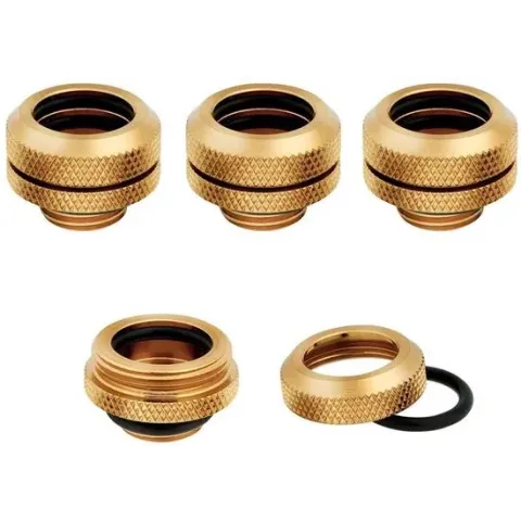 CORSAIR Hydro X Series XF Hardline 12mm OD - Fittings - voor vloeistof-koelsysteem - 4 x - 12mm - OD - messing
