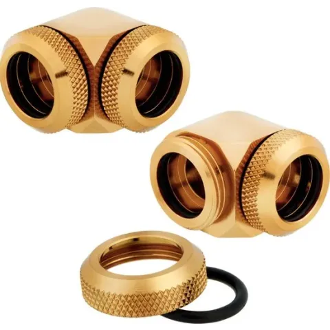 CORSAIR Hydro X Series XF Hardline 90° Twin Pack - Fittings