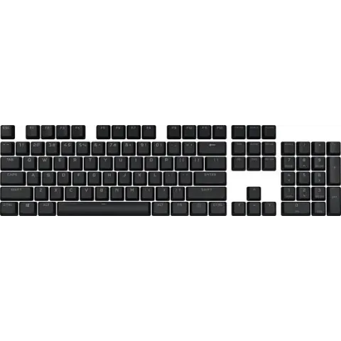 Corsair PBT Double-Shot Pro Qwerty Toetsenbordcover - Zwart