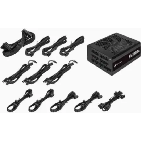 Corsair RM1000x power supply unit 1000 W 24-pin ATX ATX Zwart