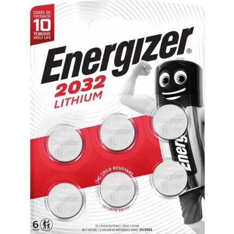 CR2032 Knoopcel Lithium 3 V 240 mAh Energizer CR2032 6 stuk(s)