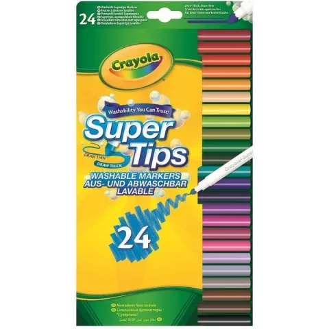 Crayola 24 Viltstiften met superpunt