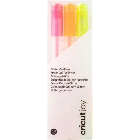 Cricut Joy • Glitter Gel pens 3-pack (Pink, Orange, Yellow)