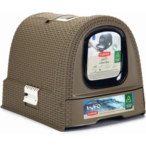 Curver Kattenbak - Mokka - 51 x 38,5 x 39,5 cm
