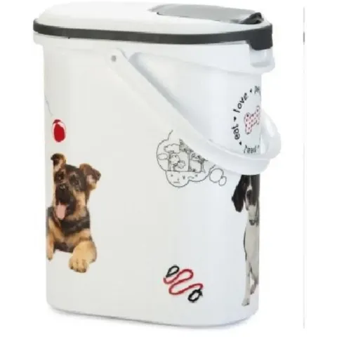 Curver - Voedselcontainer Hond 29 x 19 x 35 cm - Wit - 10 L- 4kg