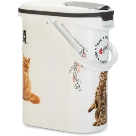 Curver - Voedselcontainer Kat - Wit - 10L - 4Kg