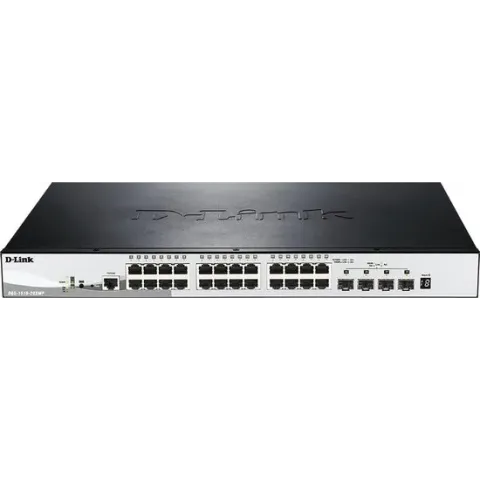 D-Link DGS-1510-28XMP netwerk-switch Managed L2/L3 Gigabit Ethernet (10/100/1000) Zwart, Grijs Power over Ethernet (PoE)