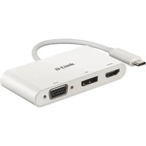 D-Link DUB-V310 notebook dock & poortreplicator Bedraad USB 3.2 Gen 1 (3.1 Gen 1) Type-C Wit