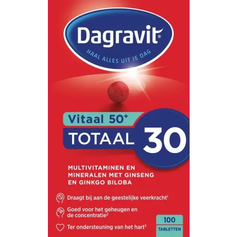 Dagravit Vitaal 50+ - Multivitamine - 100 tabletten