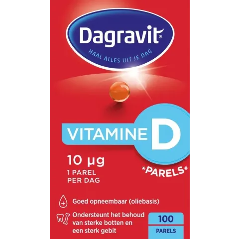 Dagravit Vitamine D Parels - Multivitamine - 100 tabletten