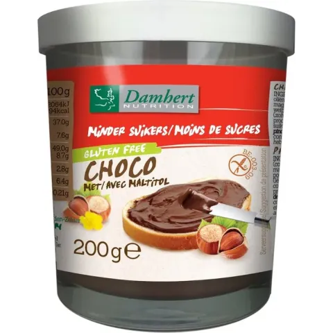 Damhert Chocopasta hazelnoot (0 toegevoegde suikers)