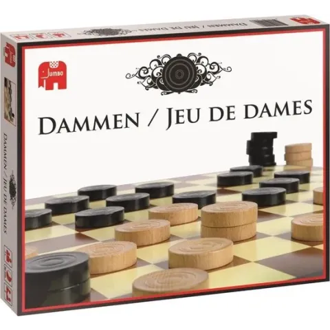 Dammen damspel hout - Jumbo