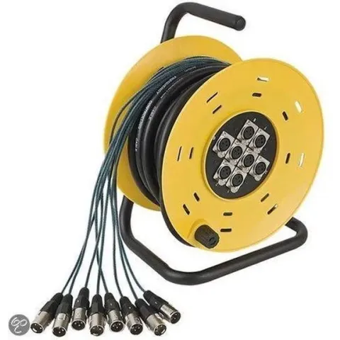 DAP Audio Python 8 Stagewheel 8x XLR, 16 meter