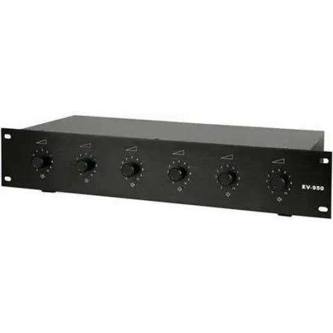 DAP Audio VCR-650 19" Volumecontroller, 6 x 50 Watt