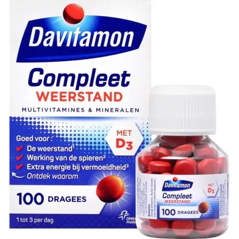 Davitamon Compleet Weerstand - Multivitamine en mineralen - 100 dagrees