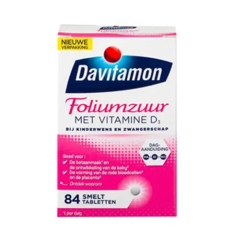 Davitamon Foliumzuur Vitamine D Zwangerschap