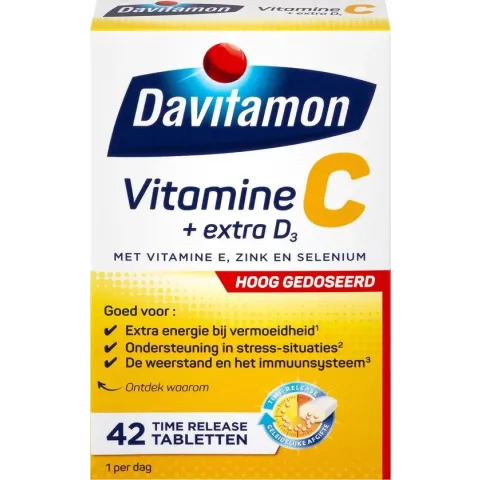 Davitamon Vitamine C + Extra D3 - 42 Tabletten - Voedingssupplement