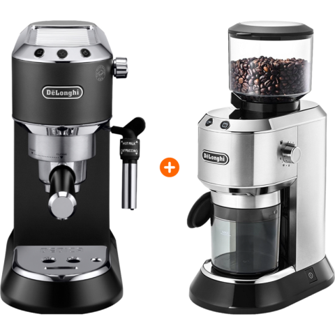 De'Longhi EC685.BK Dedica Zwart + Koffiemolen