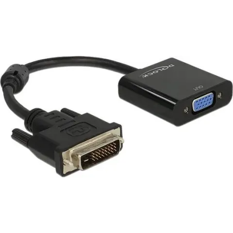 DeLOCK 0.16m DVI-D/VGA 0,245 m VGA (D-Sub) Zwart