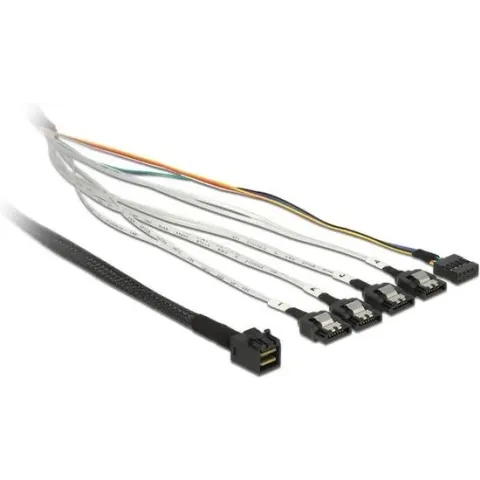 DeLOCK 0.5m, SFF-8643/4 x SATA 7p 0,5 m