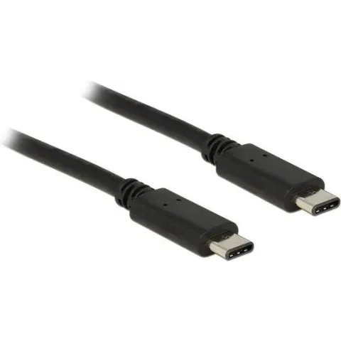 DeLOCK 0.5m USB 2.0 USB-kabel 0,5 m USB C Zwart
