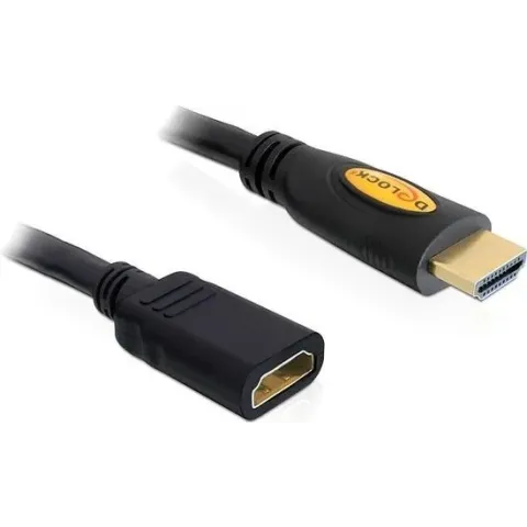 Delock - 1.4 High Speed HDMI verlengkabel (m/f) - 1 m - Zwart