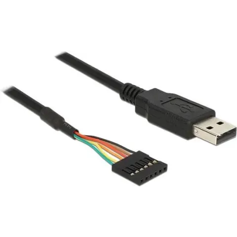 DeLOCK 1.8m USB2.0-A/TTL 6-p USB-kabel 1,8 m USB A Zwart
