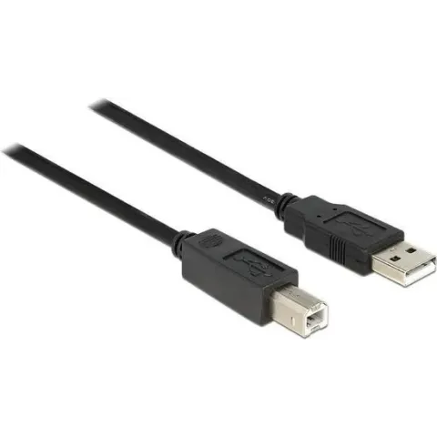 DeLOCK 11m, USB2.0-A - USB2.0-B USB-kabel 2.0 USB A USB B Zwart