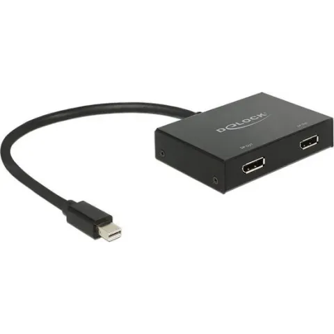 DeLOCK 1x Mini DisplayPort naar 2x DisplayPort splitter - 4K - 0,30 meter